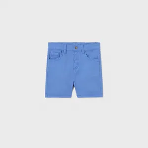Къси памучни панталони 5 джоба за бебе момче в синьо Майорал