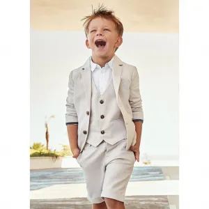 Ленени бермуди tailoring за момче Майорал в бежово