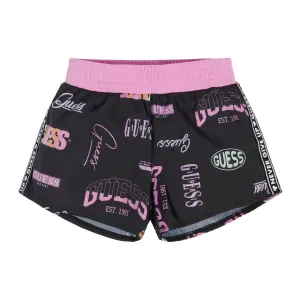 Къси многоцветни спортни панталонки за момиче Guess