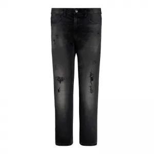 Черен дънков панталон за момче skinny fit Guess