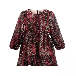 Многоцветна шифонена рокля Guess