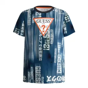 Цветна тениска с къс ръкав за момче Guess