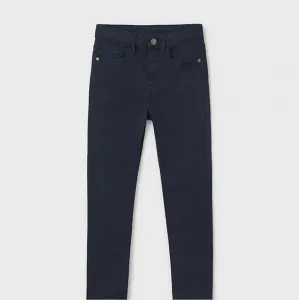 Панталон 5 джоба slim fit basic за момче в морско син цвят Майорал