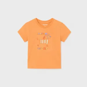 Тениска къс ръкав embossed мандарина за бебе момче Mayoral кученце