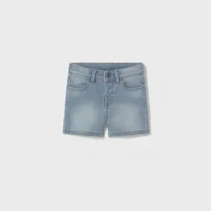 Бермуди soft denim 5джоба Избелен цвят за мини момче Майорал