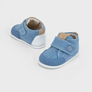 Маратонки за прохождане Barefoot Деним за бебе момче Майорал 