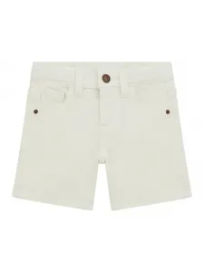Къси деним бели панталони за мини момче Guess