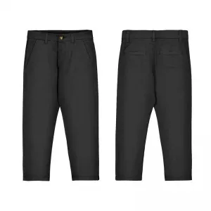 Детски класически панталон чино Mayoral Slim Fit – черен