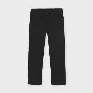 Детски класически панталон чино Mayoral Slim Fit – черен