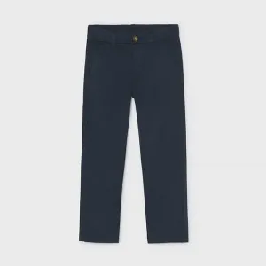 Детски класически панталон чино Mayoral Slim Fit – тъмносин