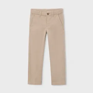 Детски класически панталон чино Mayoral Slim Fit – бежов