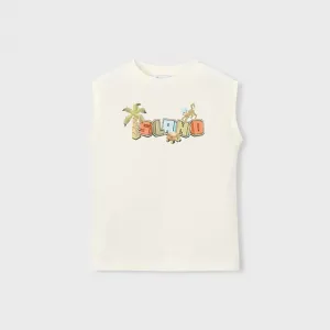 Потник презрамки цвят сметана Island за мини момче Mayoral      