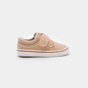 Обувки sneaker велкро цвят пясък за бебе момче Mayoral