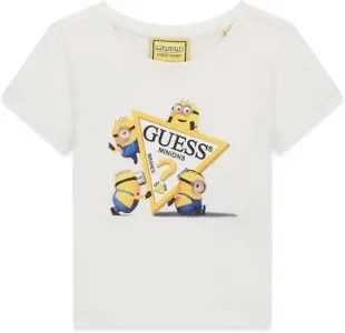 Детска тениска Guess x Minions – Бяла с миньони