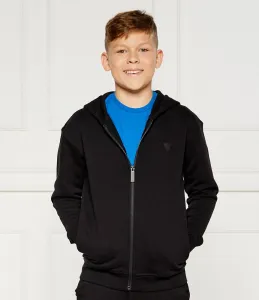 Спортен суичър в черно за момче Guess