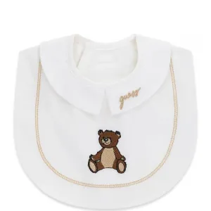 Бебешки кремав лигавник с якичка и мече Guess Bear