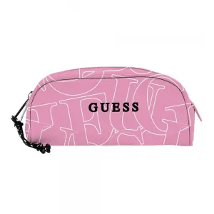 Розов несесер за училище за момиче с бели детайли Guess