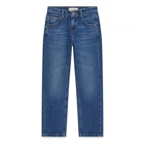 Детски класически дънки GUESS с прав крачол (Straight Fit) в син цвят