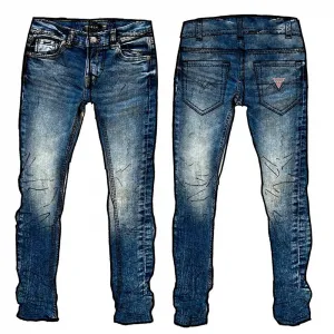 Regular деним панталон за момче в син десен Guess